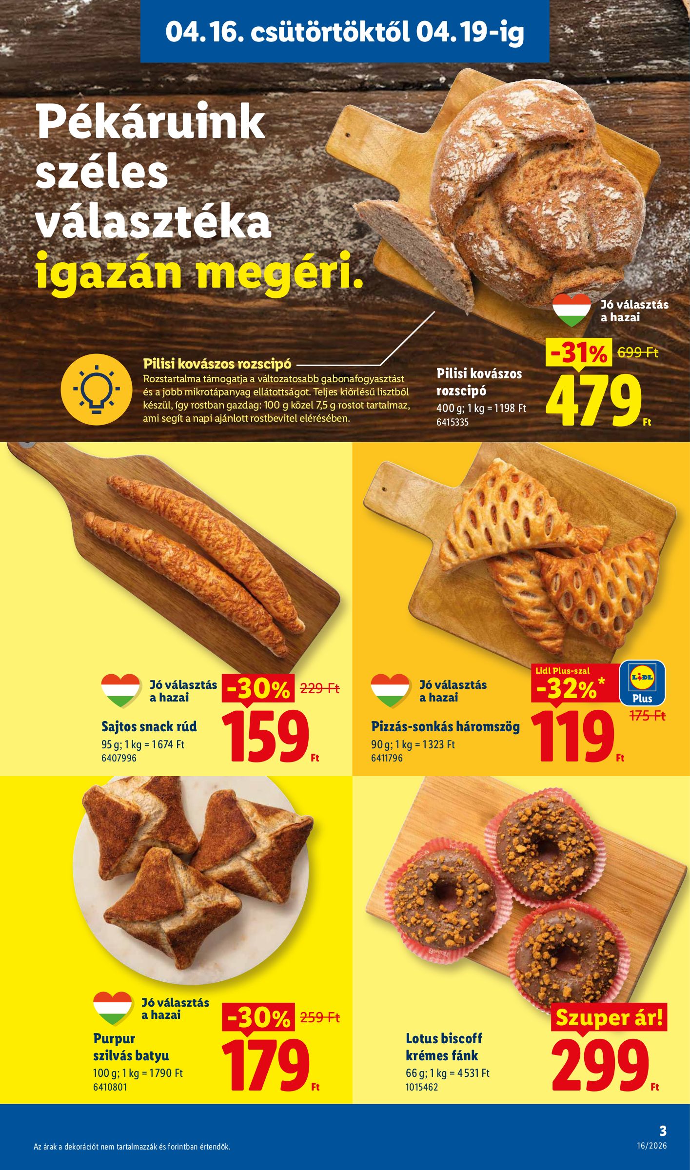 lidl - Aktuális Lidl szórólap érvényes csütörtöktől 2026.04.16.-től szerdától 2026.04.22.-ig - page: 3