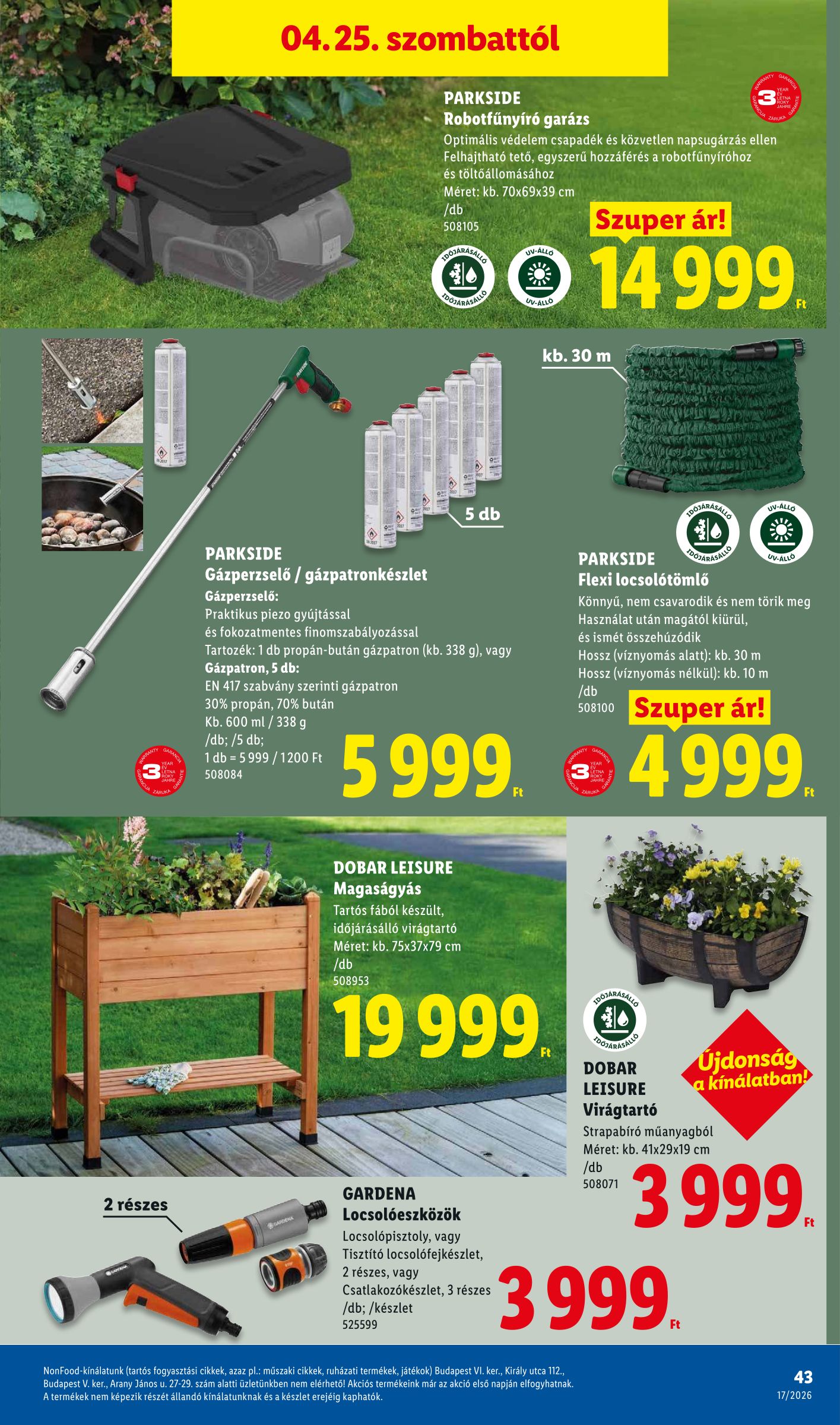 lidl - Lidl hirdetmény a következő hétre csütörtöktől 2026.04.23.-tól szerdától 2026.04.29.-ig - page: 43