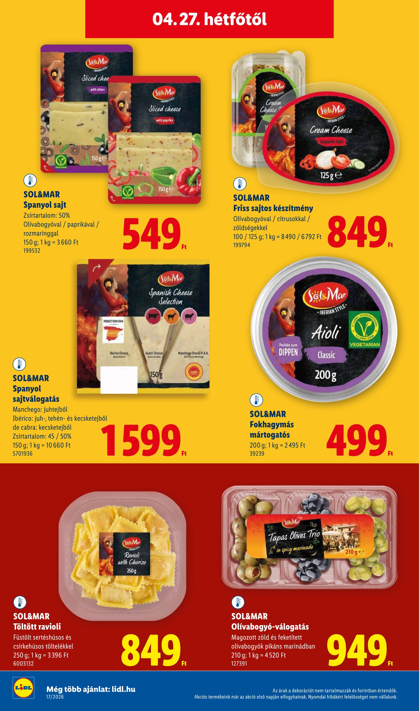 lidl - Lidl hirdetmény a következő hétre csütörtöktől 2026.04.23.-tól szerdától 2026.04.29.-ig - page: 62