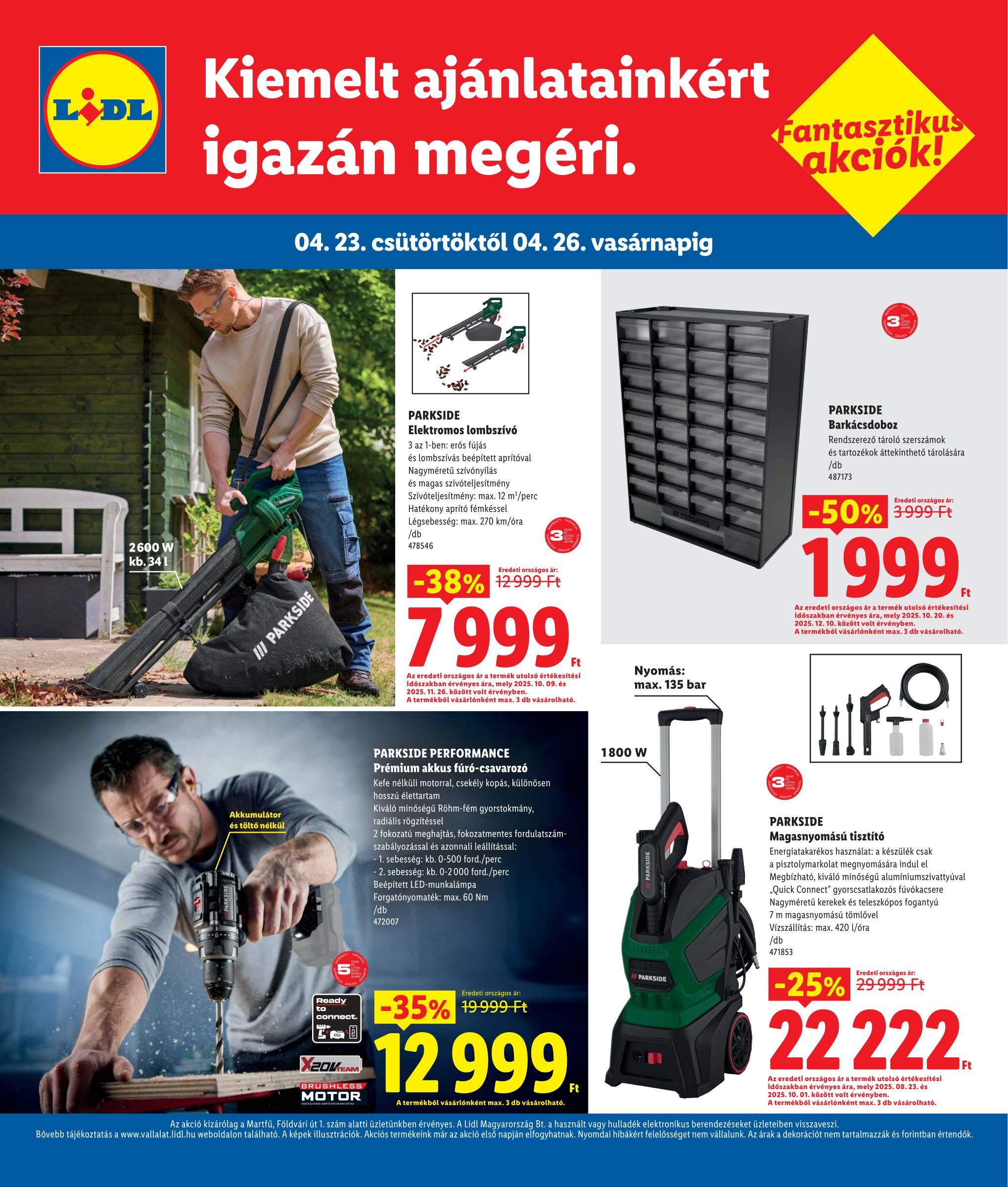 lidl - Lidl - Martfű hirdetmény a következő hétre csütörtöktől 2026.04.23.-tól vasárnaptól 2026.04.26.-ig - page: 4