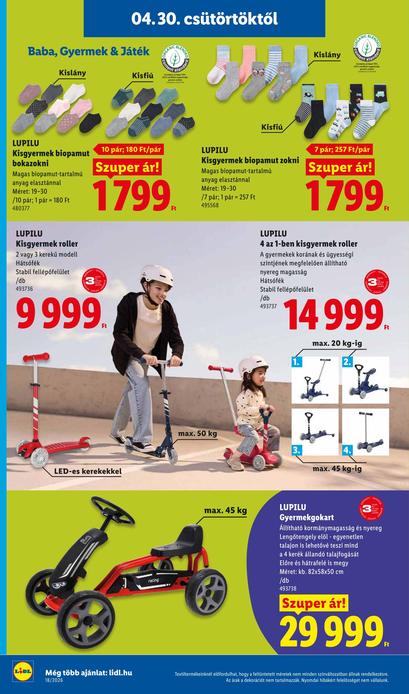 lidl - Lidl - Nonfood hirdetmény a következő hétre csütörtöktől 2026.04.30.-tól szerdától 2026.05.06.-ig - page: 6