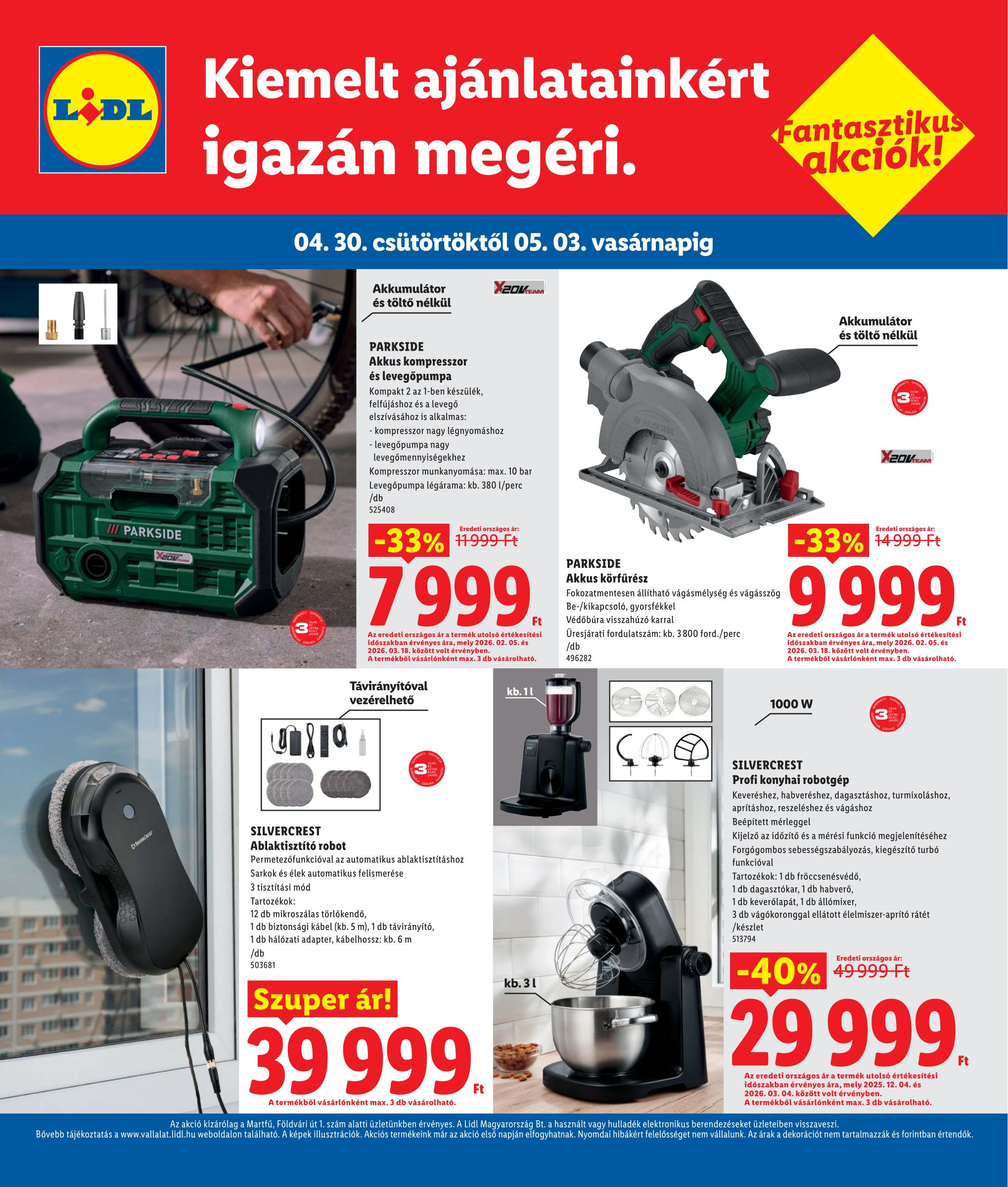 lidl - Lidl - Martfű hirdetmény a következő hétre csütörtöktől 2026.04.30.-tól vasárnaptól 2026.05.03.-ig - page: 4