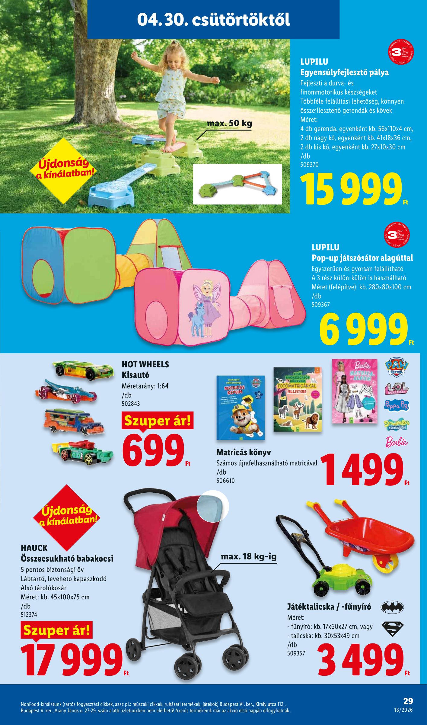lidl - Lidl hirdetmény a következő hétre csütörtöktől 2026.04.30.-tól szerdától 2026.05.06.-ig - page: 29