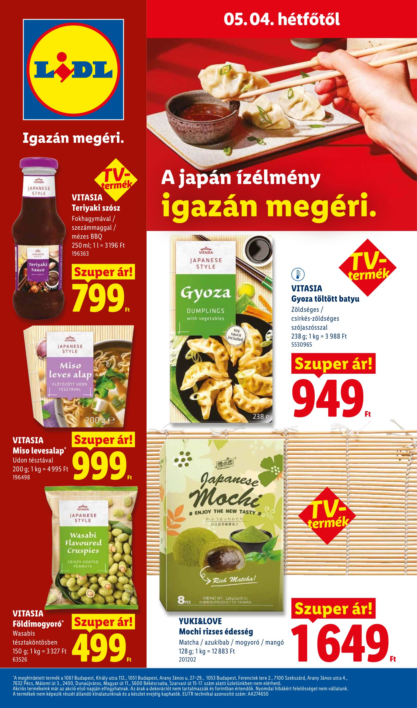 lidl - Lidl hirdetmény a következő hétre csütörtöktől 2026.04.30.-tól szerdától 2026.05.06.-ig - page: 64