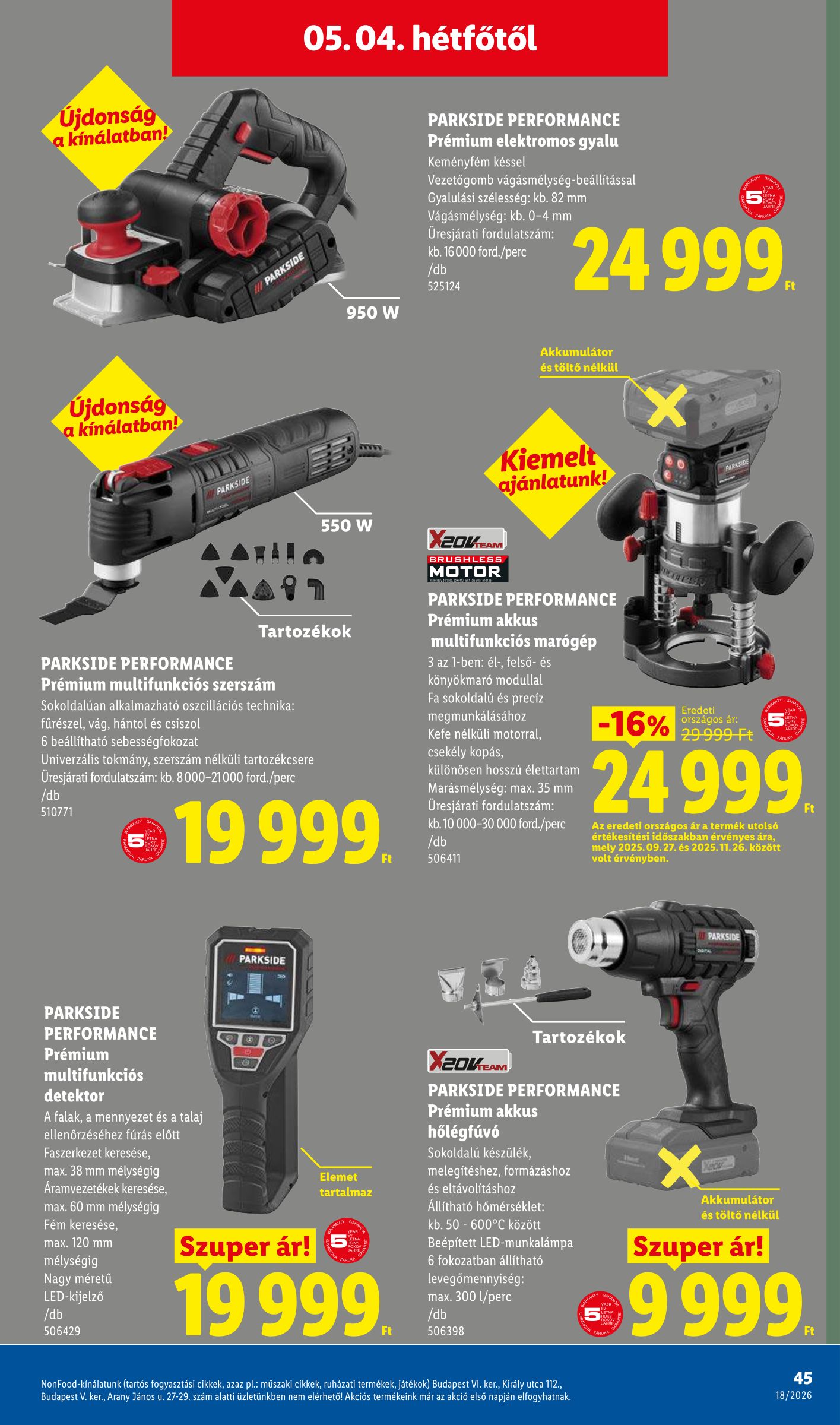 lidl - Lidl hirdetmény a következő hétre csütörtöktől 2026.04.30.-tól szerdától 2026.05.06.-ig - page: 45