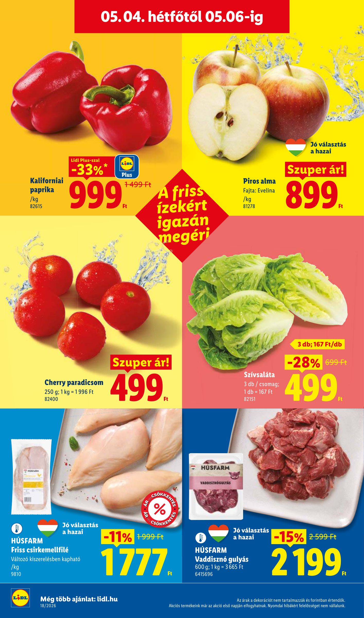 lidl - Lidl hirdetmény a következő hétre csütörtöktől 2026.04.30.-tól szerdától 2026.05.06.-ig - page: 54