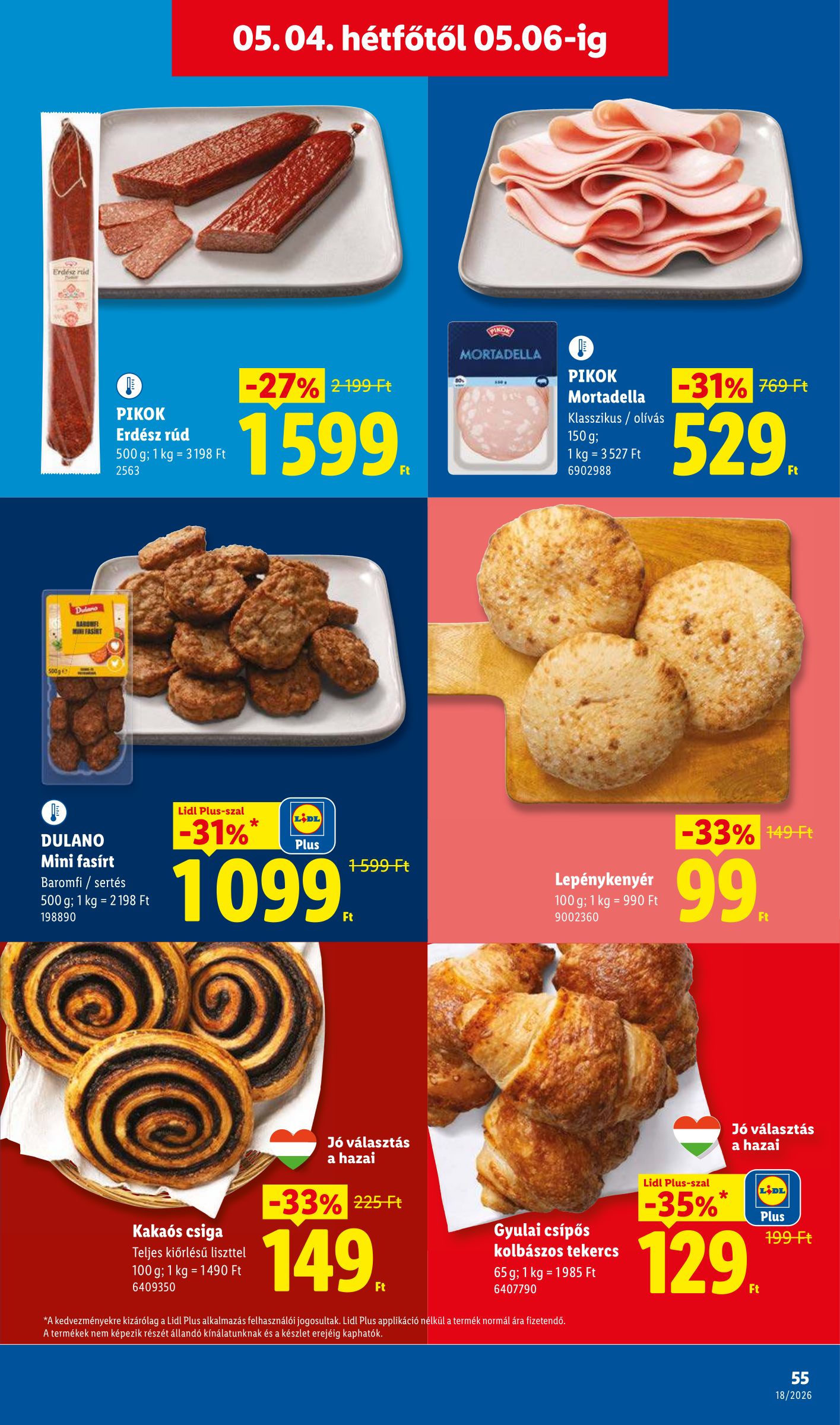 lidl - Lidl hirdetmény a következő hétre csütörtöktől 2026.04.30.-tól szerdától 2026.05.06.-ig - page: 55
