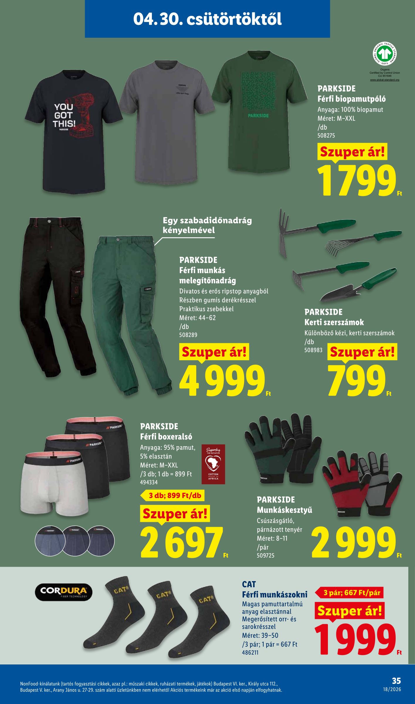 lidl - Lidl hirdetmény a következő hétre csütörtöktől 2026.04.30.-tól szerdától 2026.05.06.-ig - page: 35