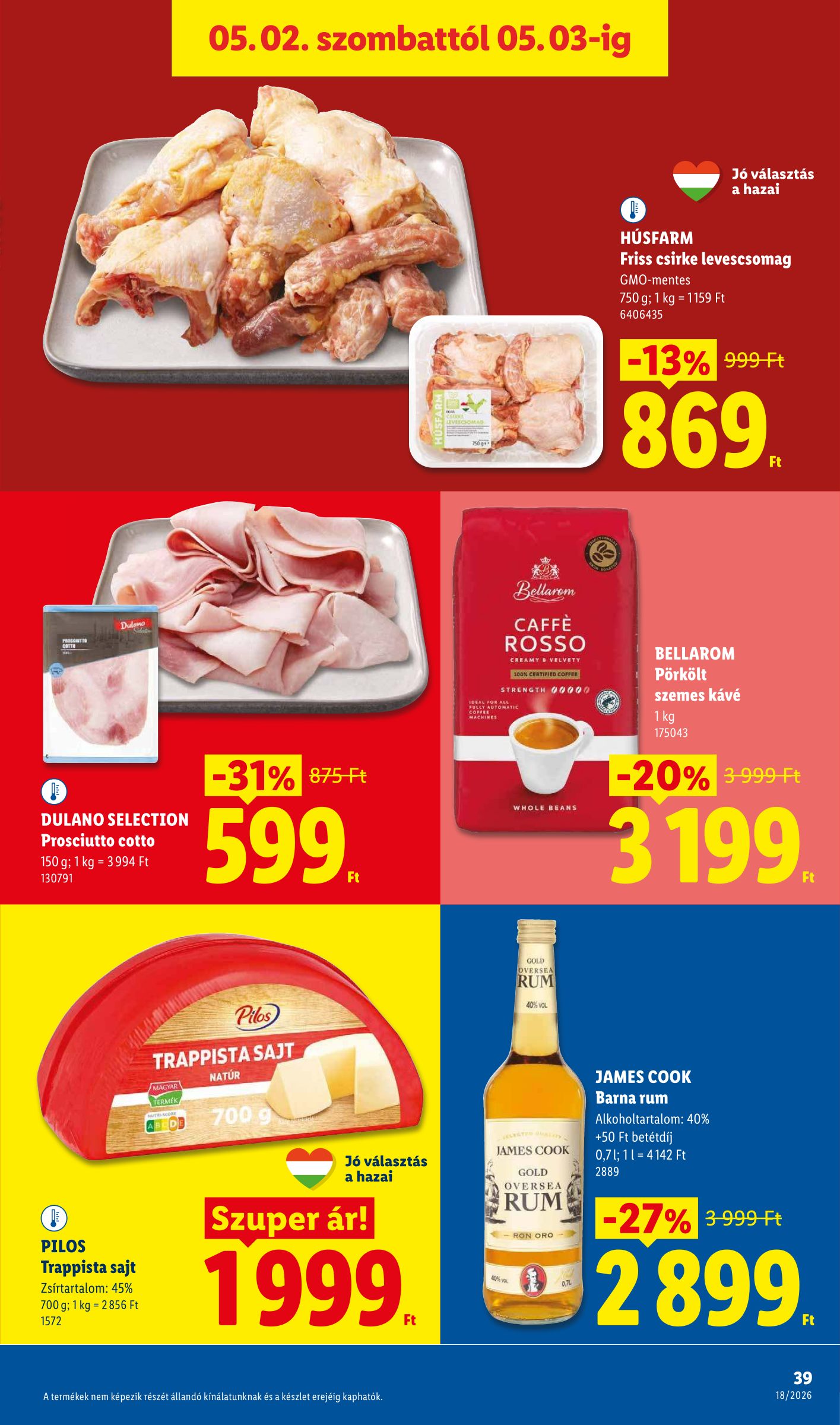 lidl - Lidl hirdetmény a következő hétre csütörtöktől 2026.04.30.-tól szerdától 2026.05.06.-ig - page: 39