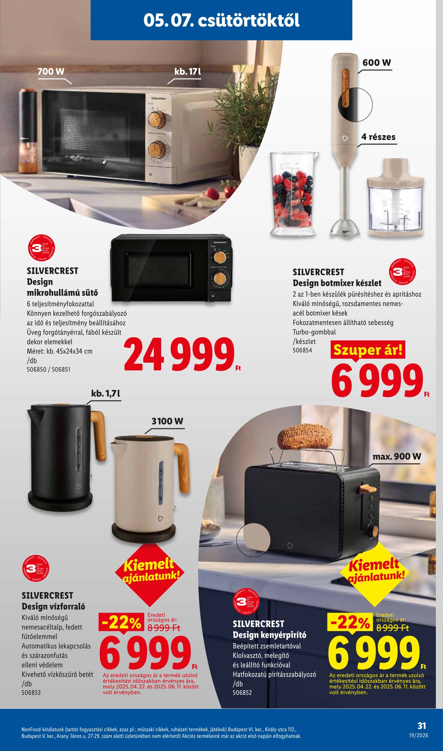 lidl - Lidl hirdetmény a következő hétre csütörtöktől 2026.05.07.-tól szerdától 2026.05.13.-ig - page: 31