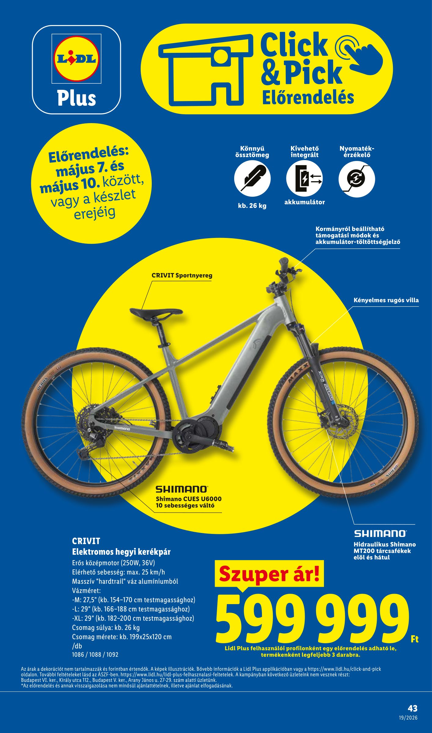 lidl - Lidl hirdetmény a következő hétre csütörtöktől 2026.05.07.-tól szerdától 2026.05.13.-ig - page: 43