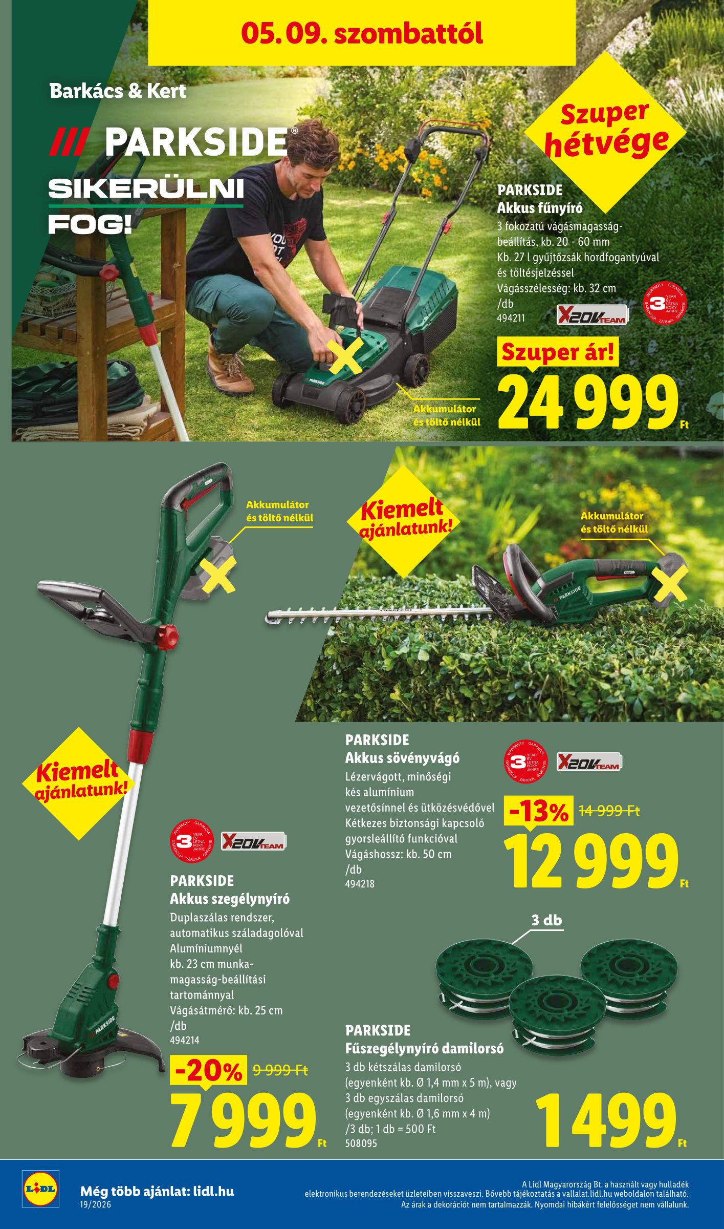 lidl - Lidl hirdetmény a következő hétre csütörtöktől 2026.05.07.-tól szerdától 2026.05.13.-ig - page: 52