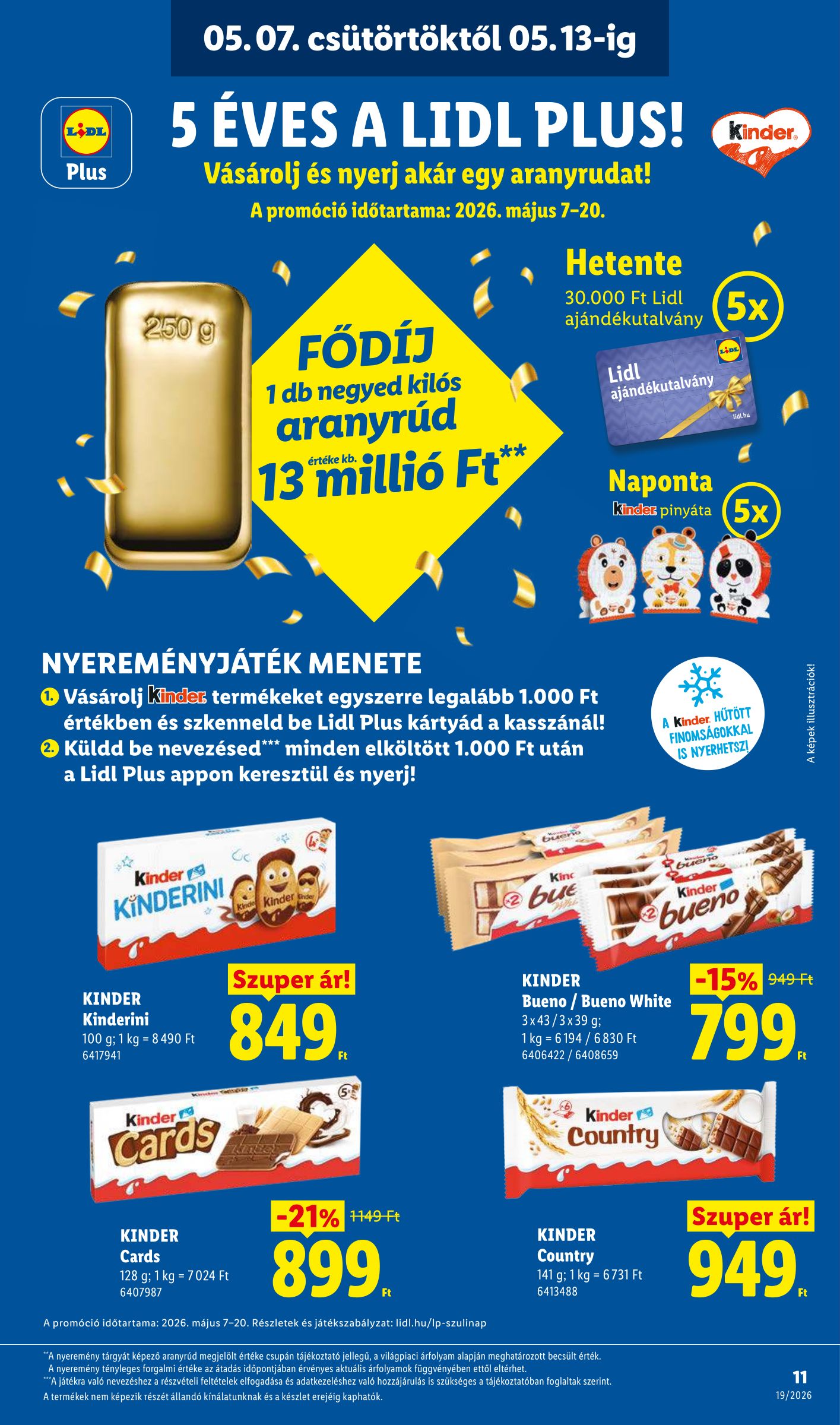 lidl - Lidl hirdetmény a következő hétre csütörtöktől 2026.05.07.-tól szerdától 2026.05.13.-ig - page: 11