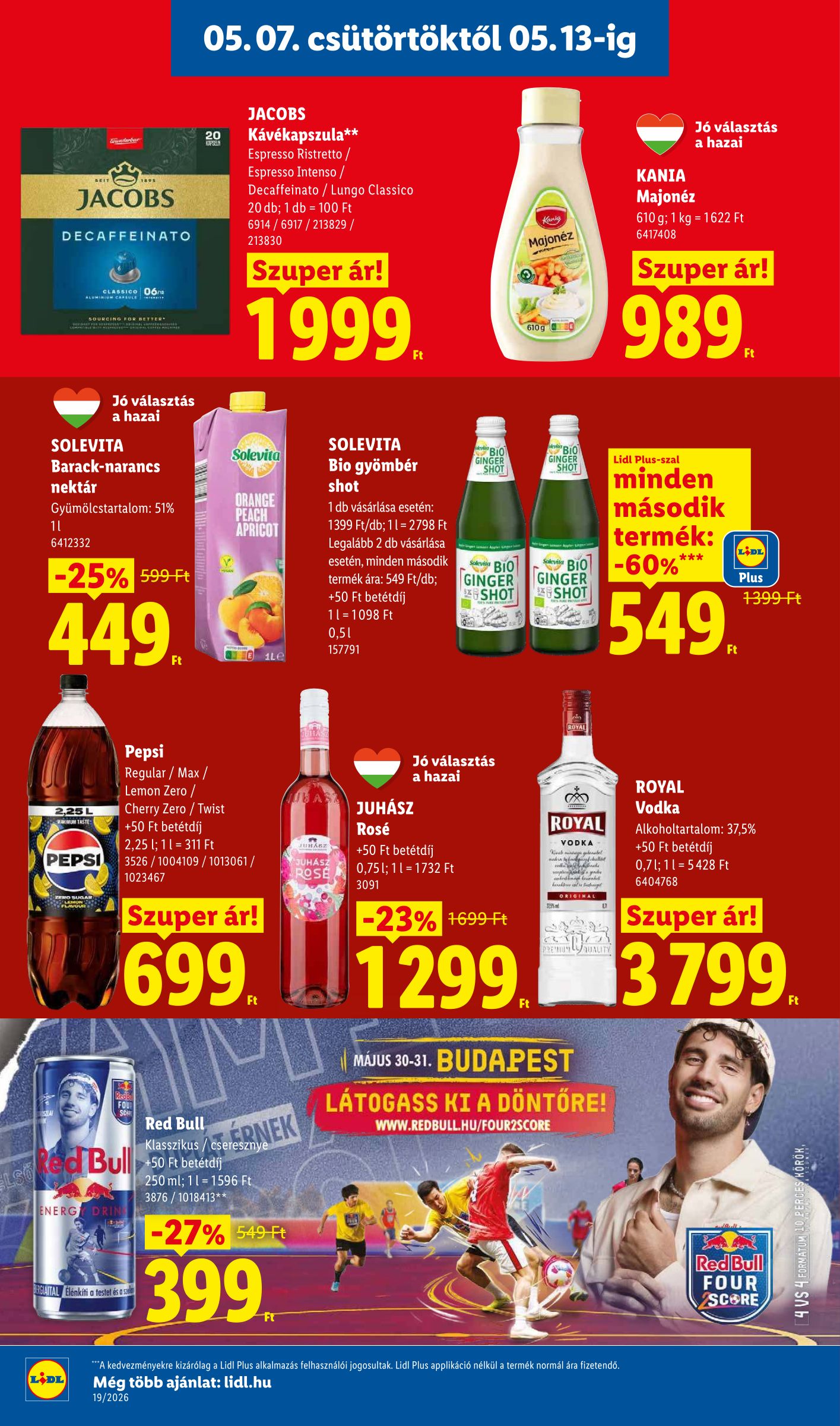 lidl - Lidl hirdetmény a következő hétre csütörtöktől 2026.05.07.-tól szerdától 2026.05.13.-ig - page: 14