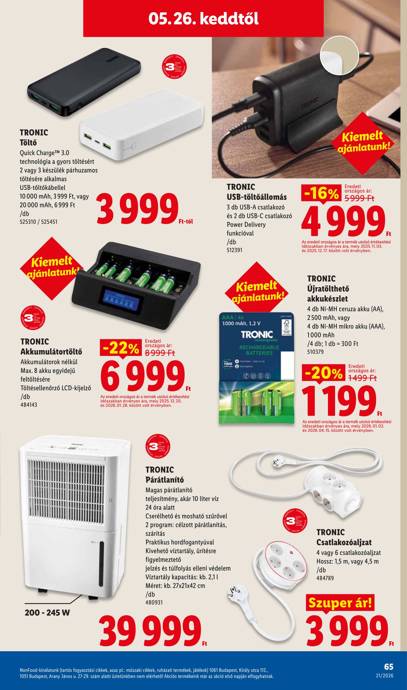 lidl - Lidl hirdetmény a következő hétre csütörtöktől 2026.05.21.-tól szerdától 2026.05.27.-ig - page: 65