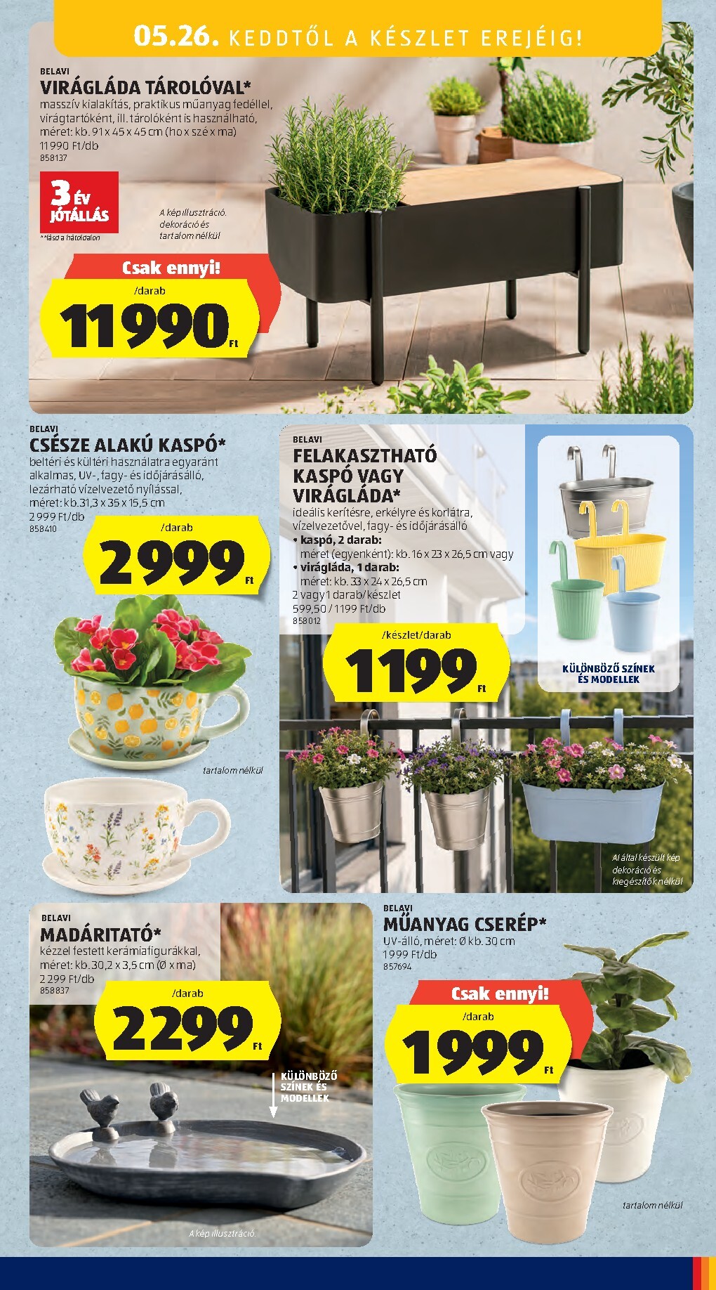 aldi - Aldi - Középső sor termékei hirdetmény a következő hétre csütörtöktől 2026.05.21.-tól szerdától 2026.05.27.-ig - page: 17