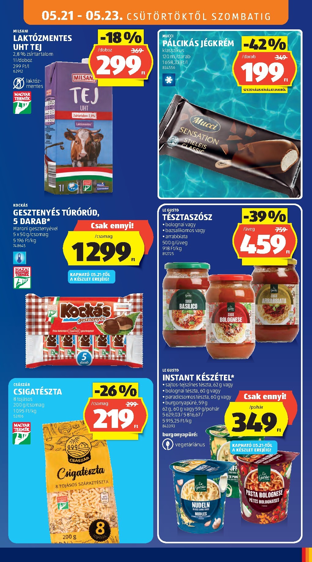 aldi - A jövőbeli Aldi akciós újság csütörtöktől 2026.05.21.-tól szerdától 2026.05.27.-ig érvényes. - page: 13