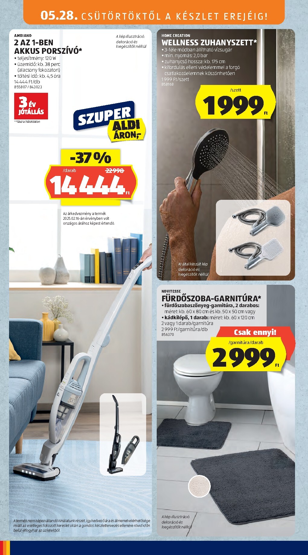 aldi - Aldi - Középső sor termékei hirdetmény a következő hétre csütörtöktől 2026.05.28.-tól szerdától 2026.06.03.-ig - page: 4