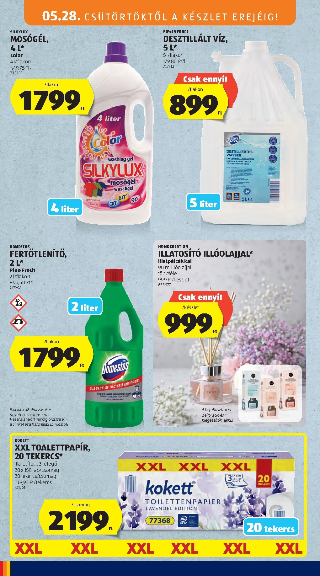 aldi - Aldi - Középső sor termékei hirdetmény a következő hétre csütörtöktől 2026.05.28.-tól szerdától 2026.06.03.-ig - page: 8