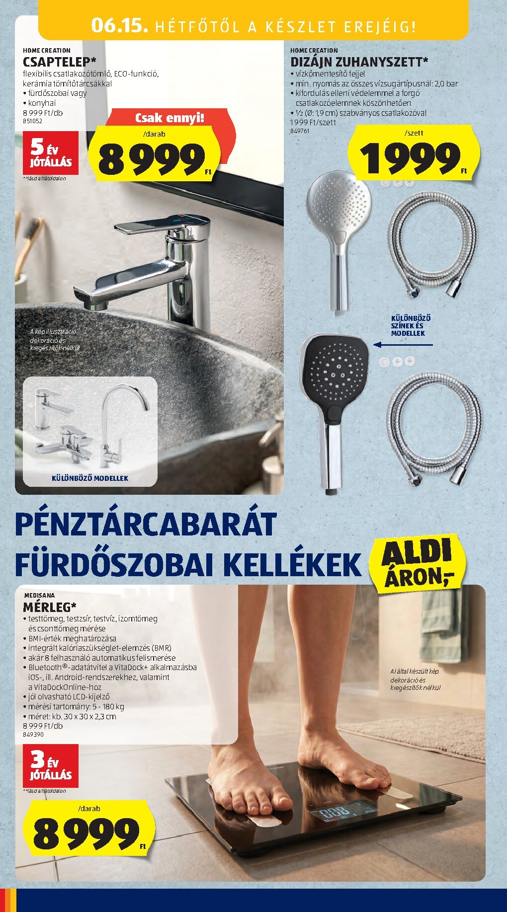 aldi - Aldi - Középső sor termékei hirdetmény a következő hétre csütörtöktől 2026.06.11.-tól szerdától 2026.06.17.-ig - page: 18