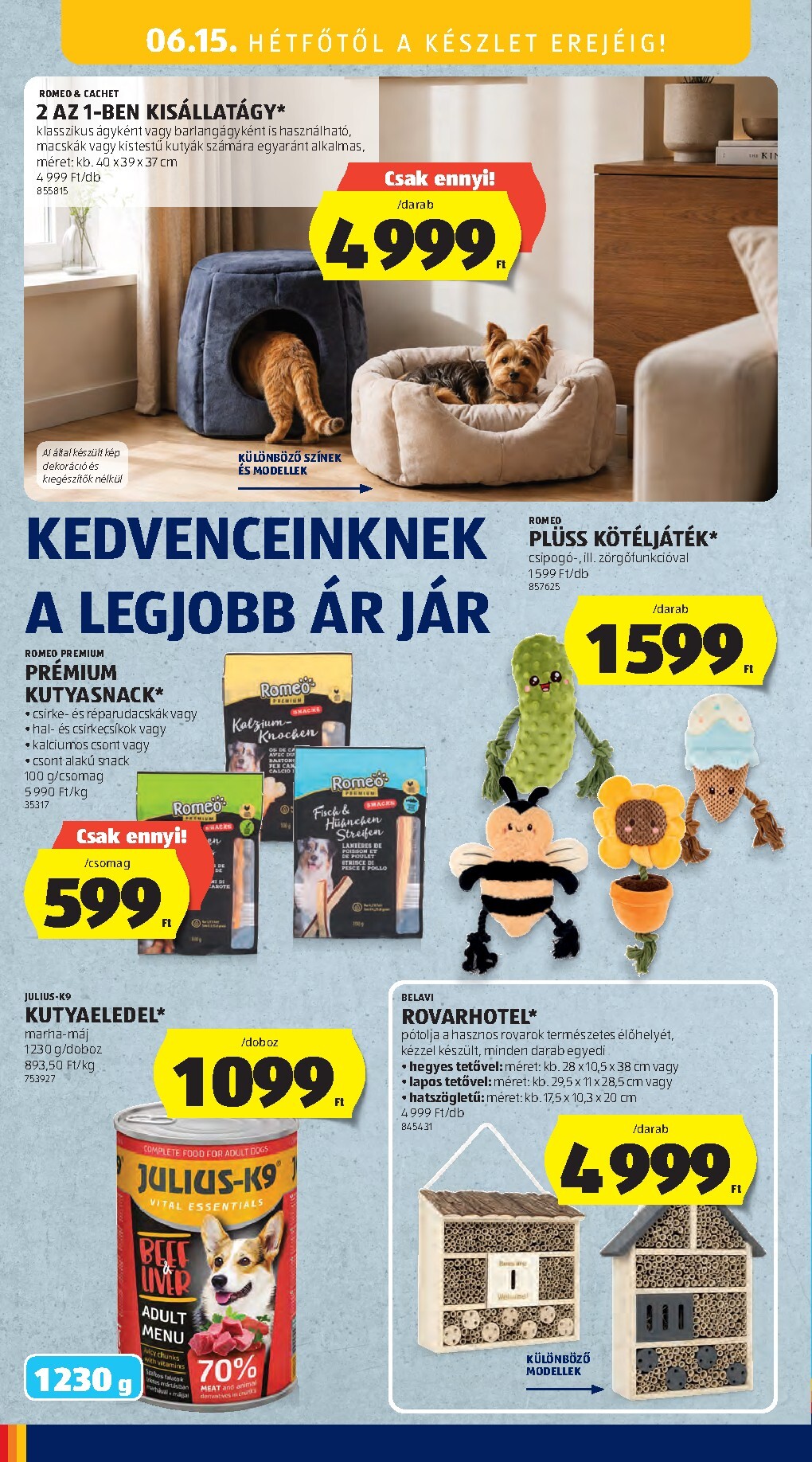 aldi - Aldi - Középső sor termékei hirdetmény a következő hétre csütörtöktől 2026.06.11.-tól szerdától 2026.06.17.-ig - page: 16