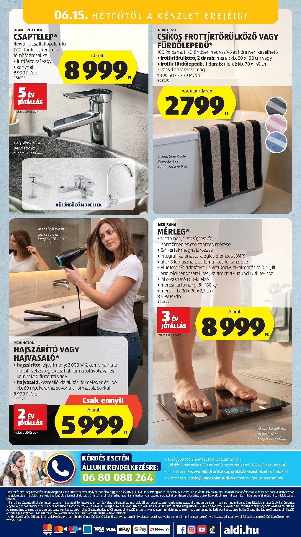 aldi - Aldi - Középső sor termékei hirdetmény a következő hétre csütörtöktől 2026.06.11.-tól szerdától 2026.06.17.-ig - page: 20