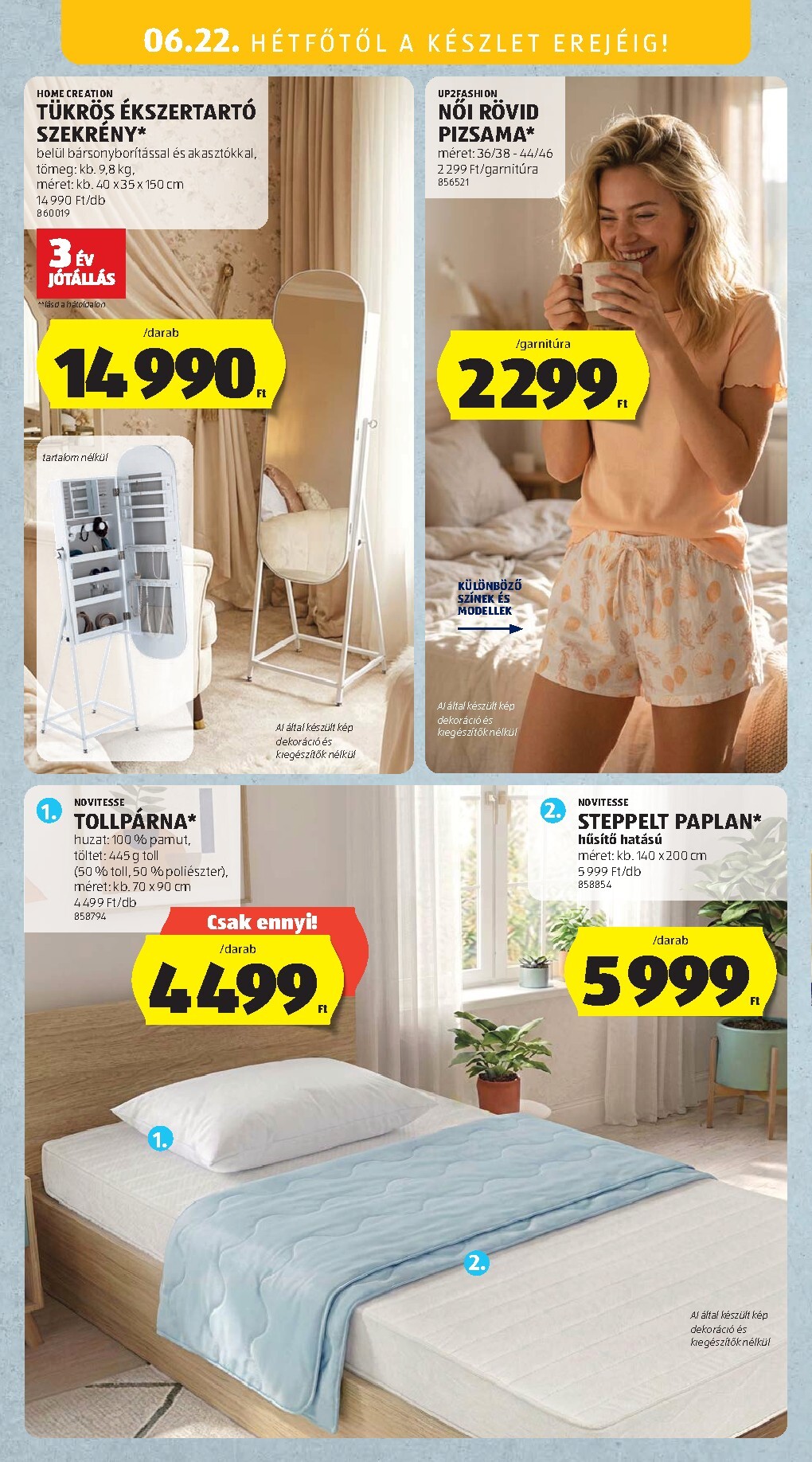 aldi - Aldi - Középső sor termékei hirdetmény a következő hétre csütörtöktől 2026.06.18.-tól keddtől 2026.06.30.-ig - page: 22