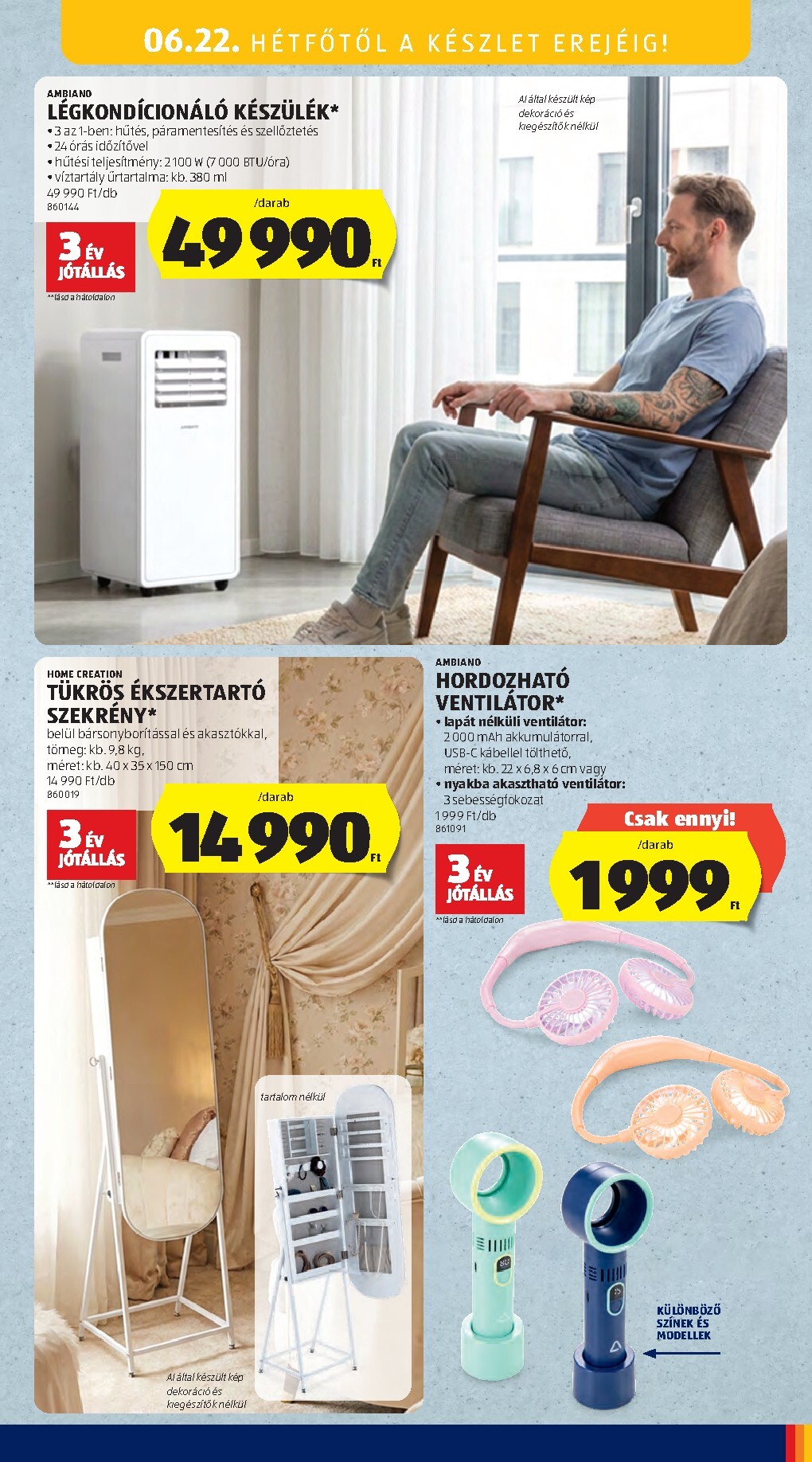 aldi - Aldi - Középső sor termékei hirdetmény a következő hétre csütörtöktől 2026.06.18.-tól keddtől 2026.06.30.-ig - page: 19