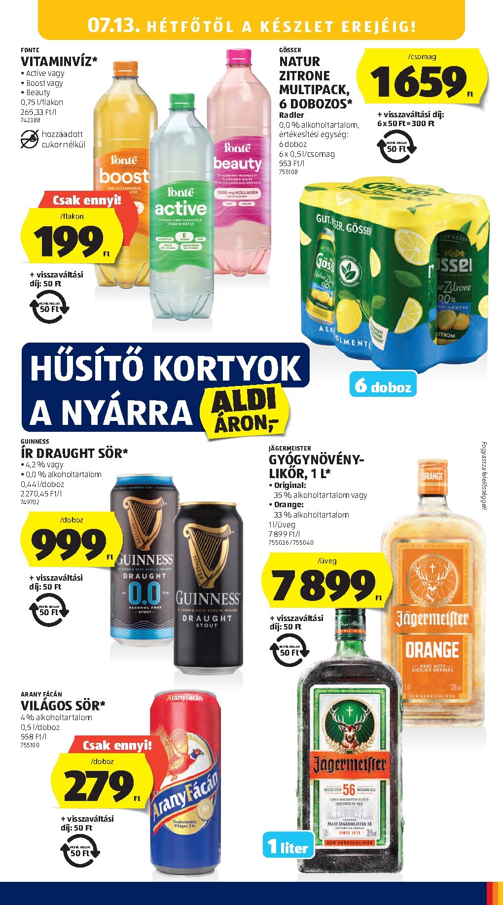 aldi - A jövőbeli Aldi akciós újság csütörtöktől 2026.07.09.-tól szerdától 2026.07.15.-ig érvényes. - page: 23
