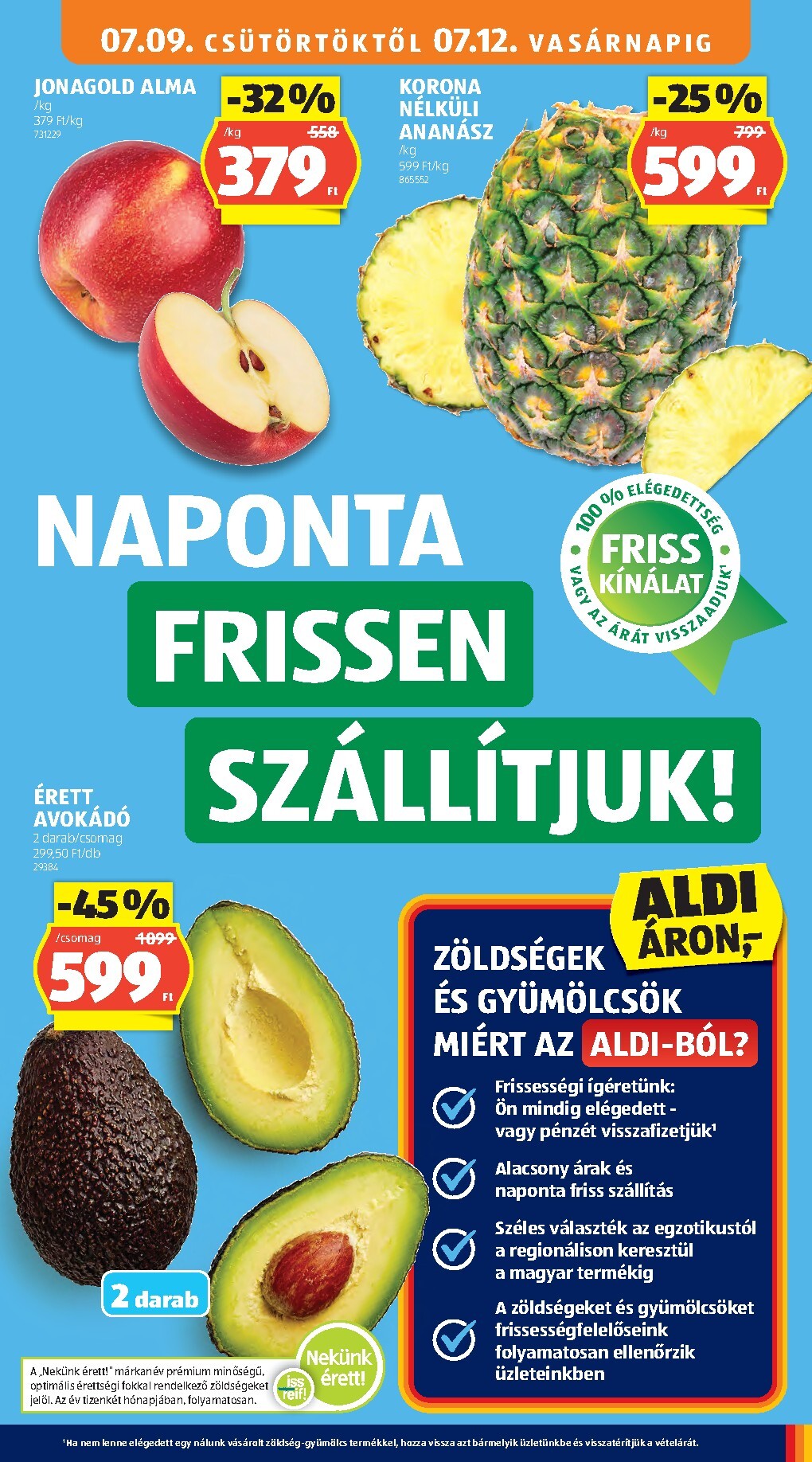 aldi - A jövőbeli Aldi akciós újság csütörtöktől 2026.07.09.-tól szerdától 2026.07.15.-ig érvényes. - page: 9