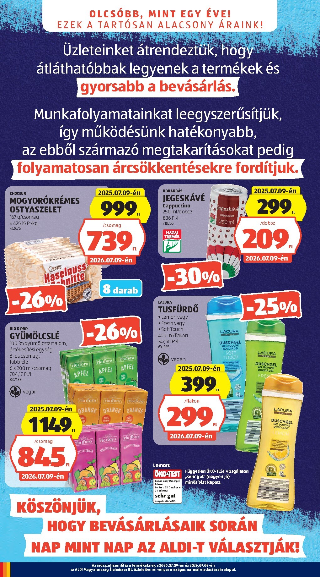 aldi - A jövőbeli Aldi akciós újság csütörtöktől 2026.07.09.-tól szerdától 2026.07.15.-ig érvényes. - page: 4