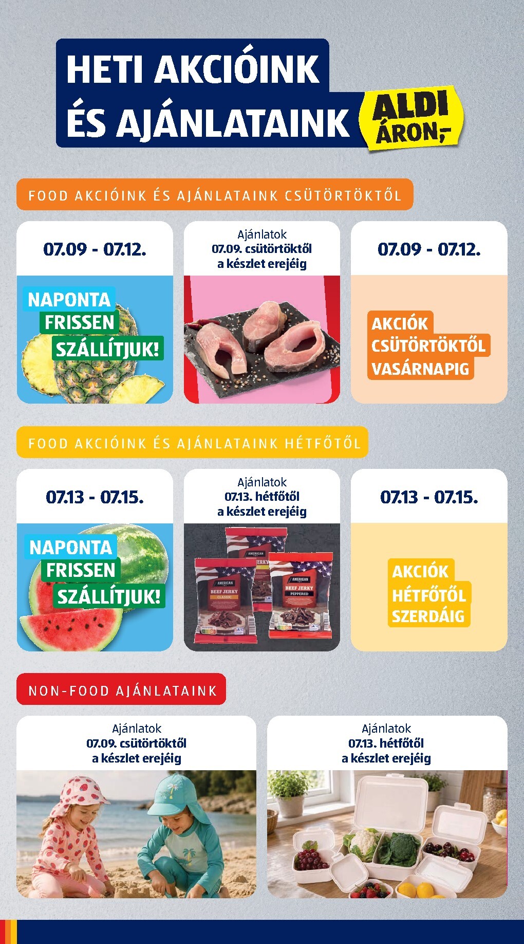 aldi - A jövőbeli Aldi akciós újság csütörtöktől 2026.07.09.-tól szerdától 2026.07.15.-ig érvényes. - page: 6