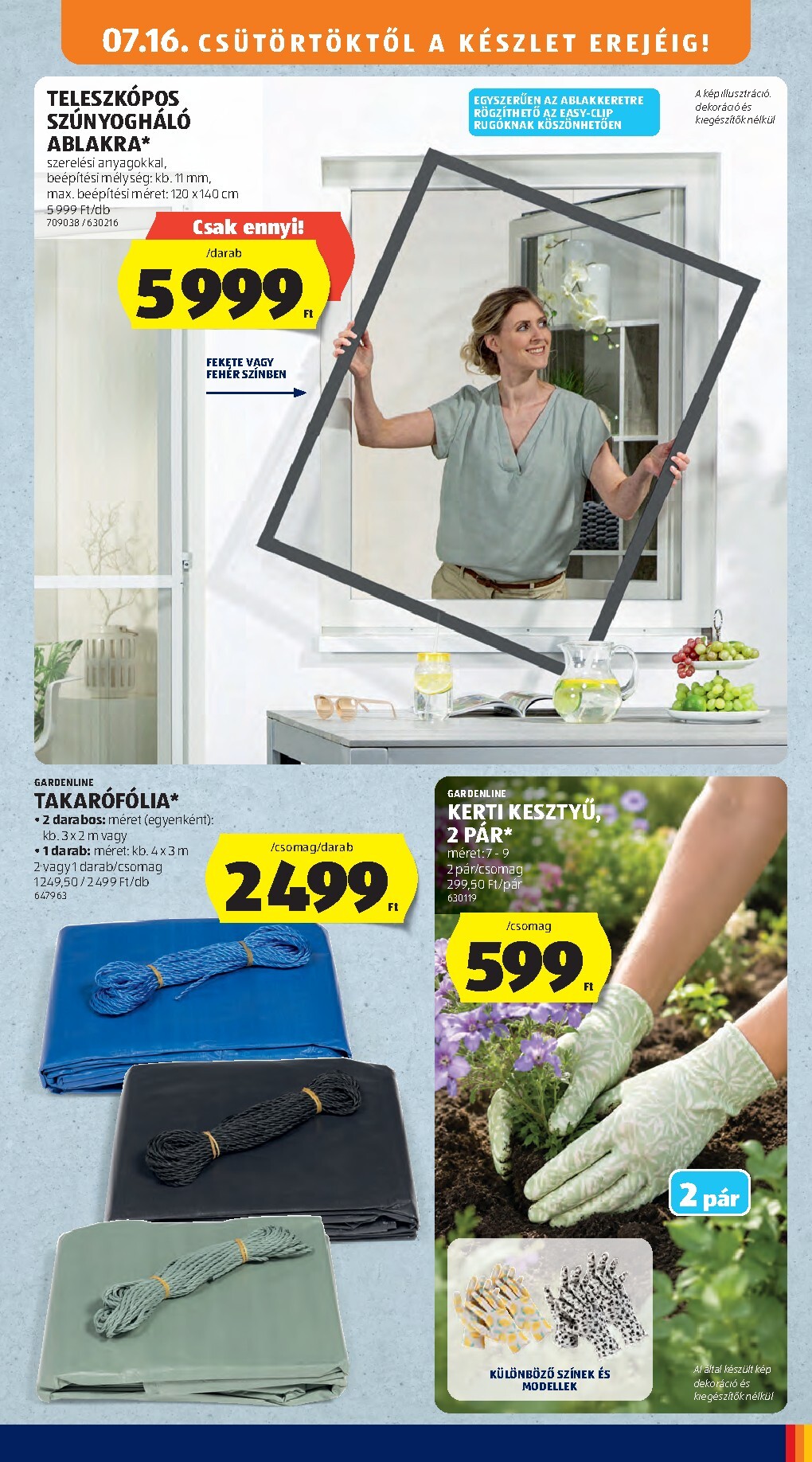 aldi - ALDI - Középső sor termékei hirdetmény a következő hétre csütörtöktől 2026.07.16.-tól szerdától 2026.07.22.-ig - page: 9