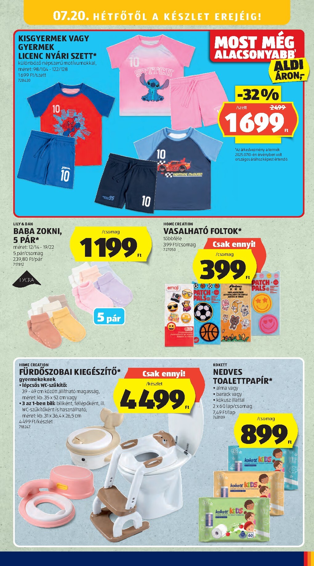 aldi - ALDI - Középső sor termékei hirdetmény a következő hétre csütörtöktől 2026.07.16.-tól szerdától 2026.07.22.-ig - page: 15