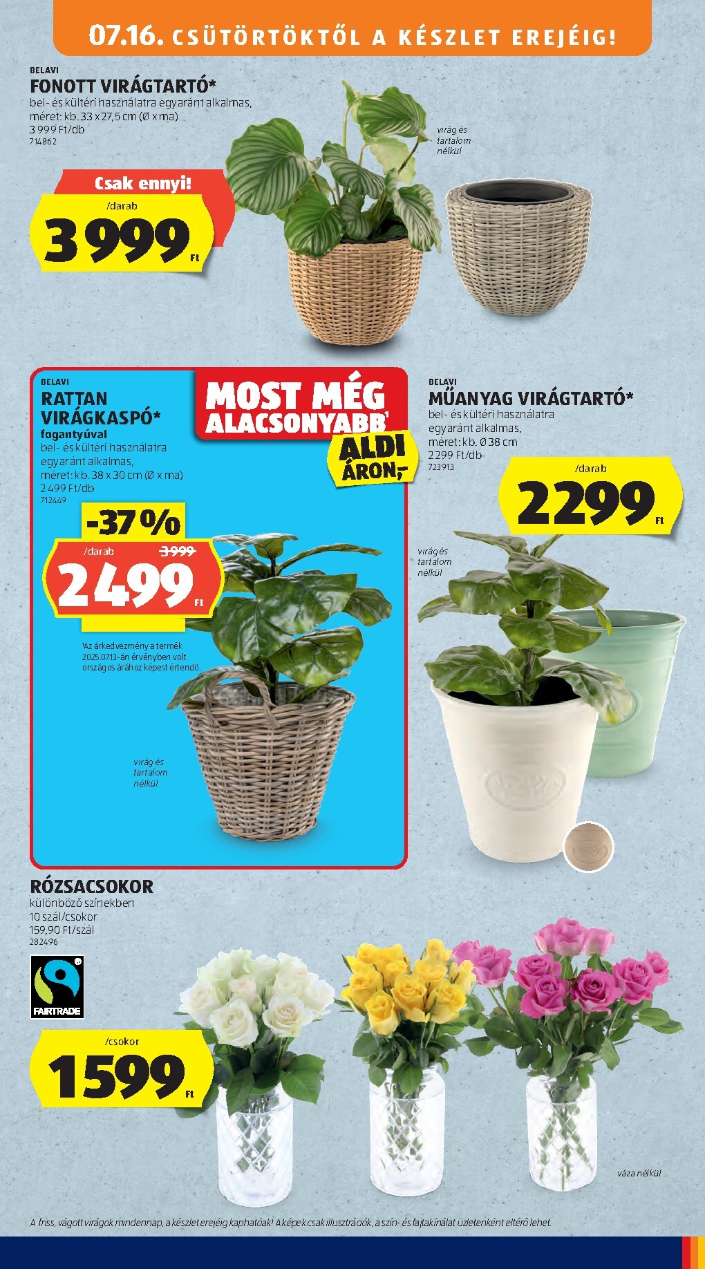 aldi - ALDI - Középső sor termékei hirdetmény a következő hétre csütörtöktől 2026.07.16.-tól szerdától 2026.07.22.-ig - page: 11