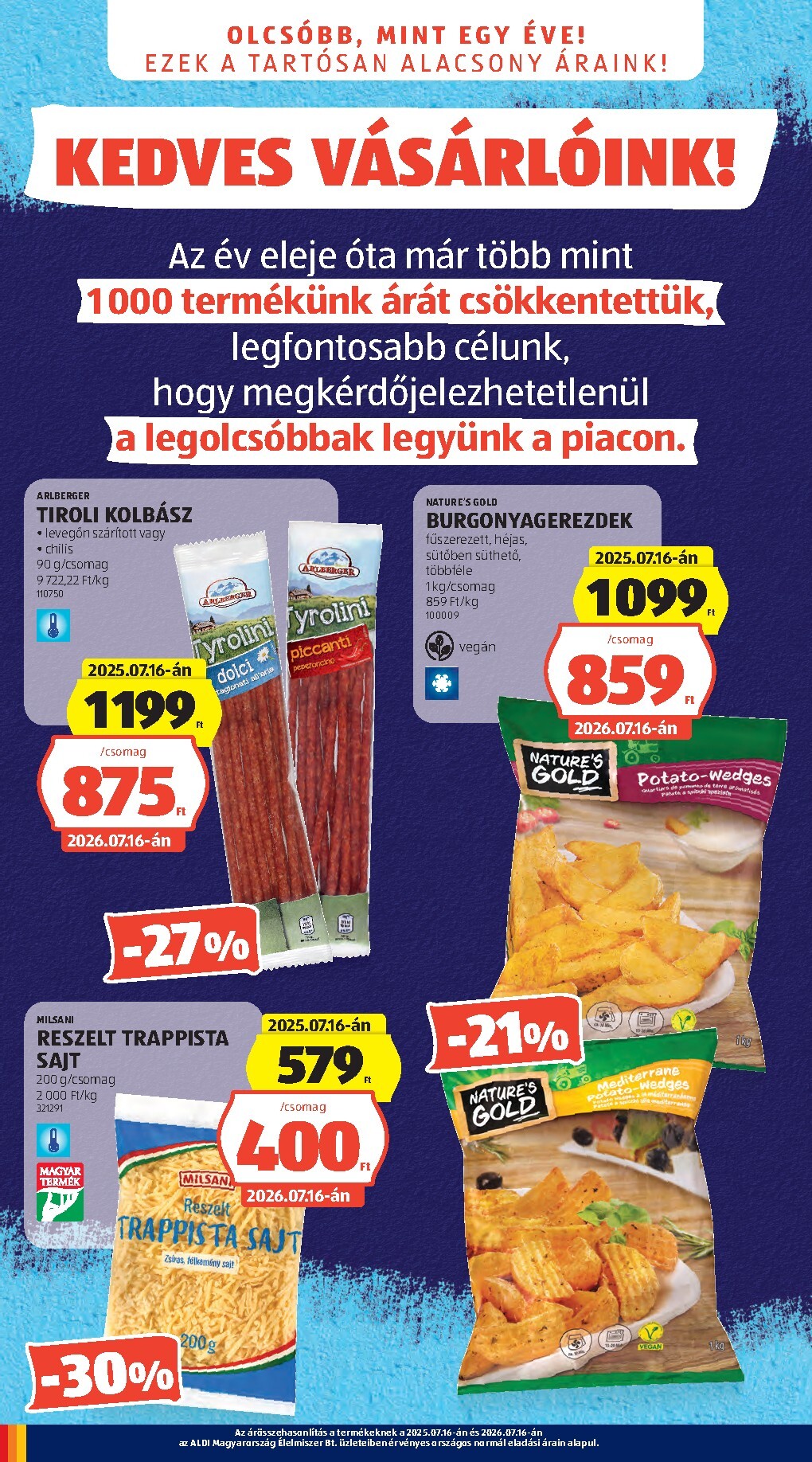aldi - Aldi hirdetmény a következő hétre csütörtöktől 2026.07.16.-tól szerdától 2026.07.22.-ig - page: 2