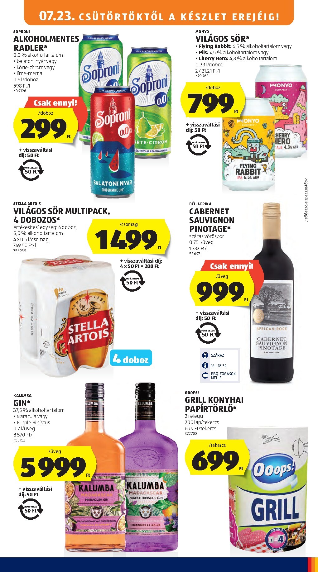 aldi - Aldi hirdetmény a következő hétre csütörtöktől 2026.07.23.-tól szerdától 2026.07.29.-ig - page: 13
