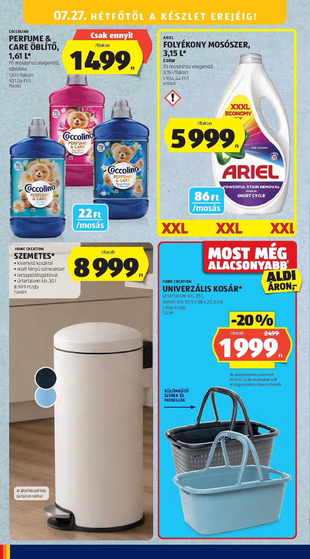 aldi - Aldi hirdetmény a következő hétre csütörtöktől 2026.07.23.-tól szerdától 2026.07.29.-ig - page: 50