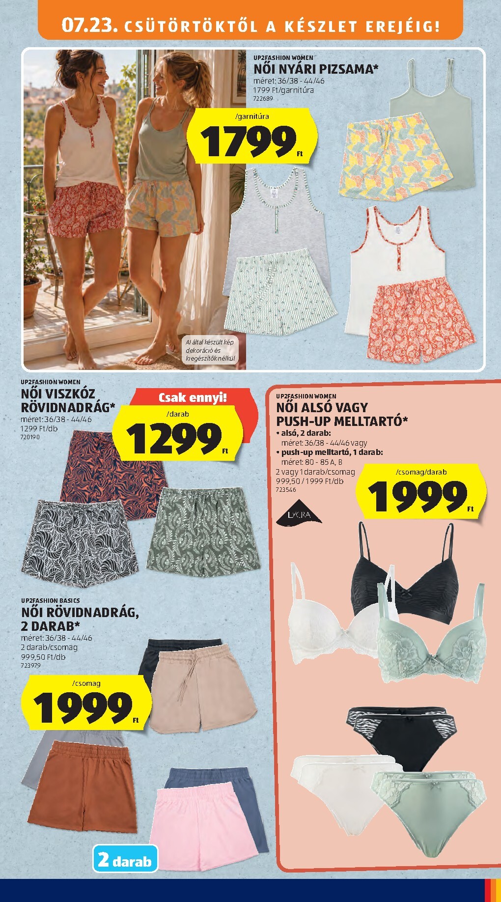 aldi - Aldi - Középső sor termékei hirdetmény a következő hétre csütörtöktől 2026.07.23.-tól szerdától 2026.07.29.-ig - page: 7