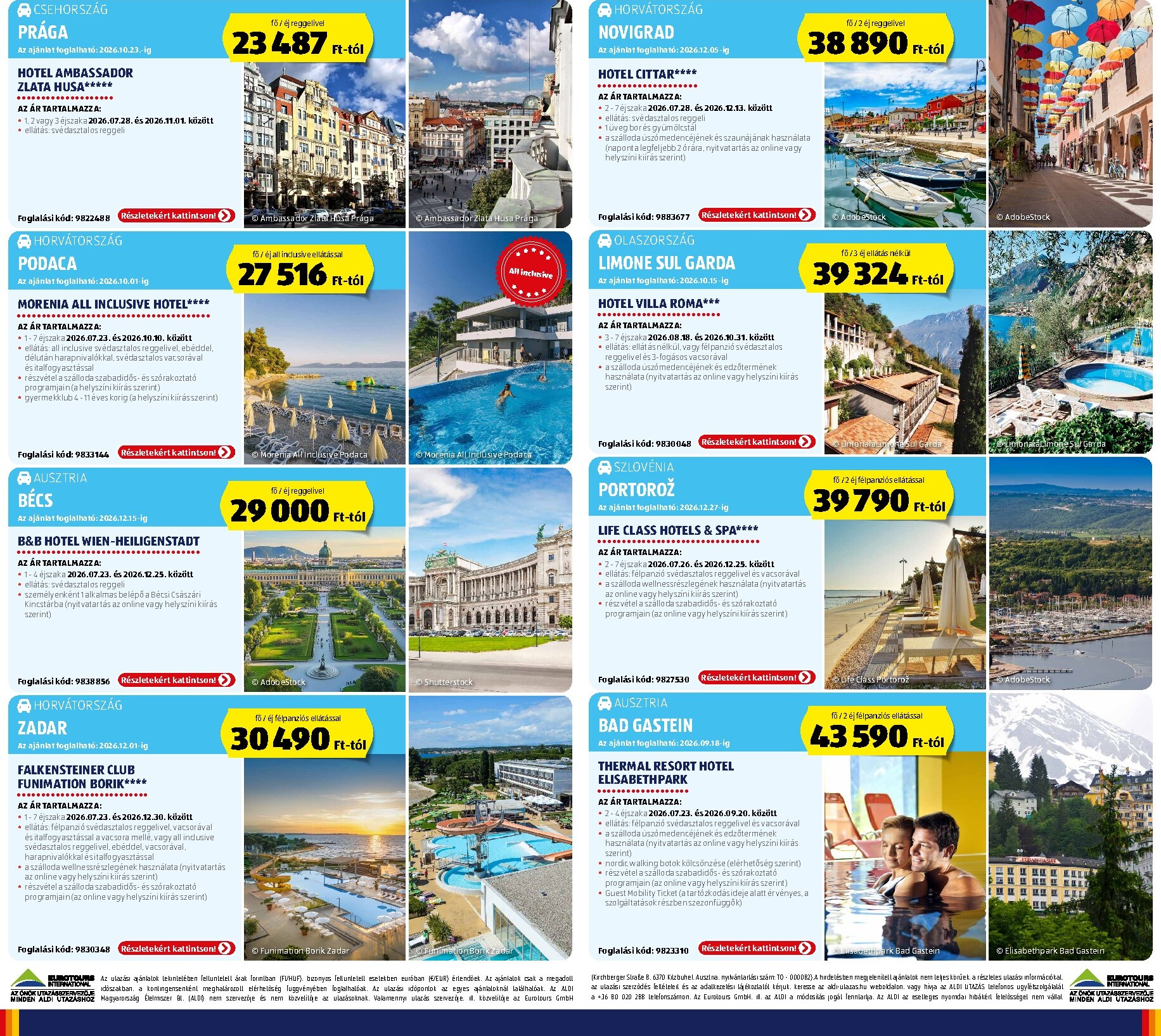 aldi - Aldi - Utazás katalógus hirdetmény a következő hétre csütörtöktől 2026.07.23.-tól szerdától 2026.07.29.-ig - page: 2