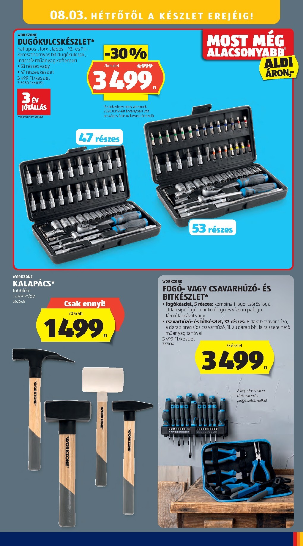 aldi - Aldi - Középső sor termékei hirdetmény a következő hétre csütörtöktől 2026.07.30.-tól szerdától 2026.08.05.-ig - page: 13