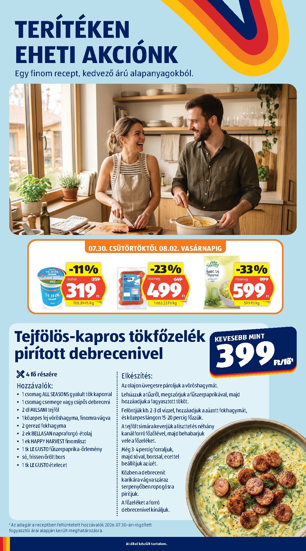 aldi - Aldi hirdetmény a következő hétre csütörtöktől 2026.07.30.-tól szerdától 2026.08.05.-ig - page: 8