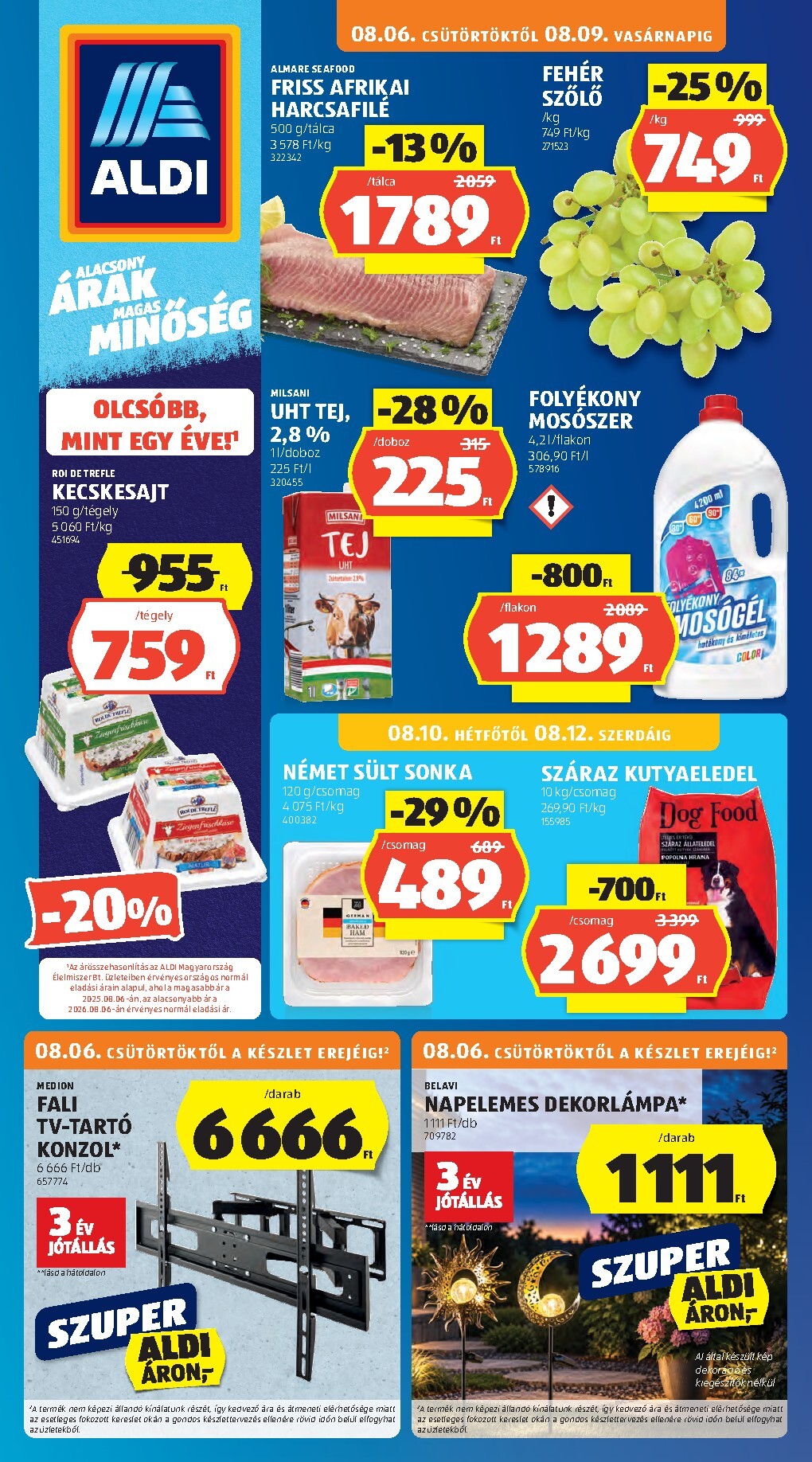aldi - Aldi hirdetmény a következő hétre csütörtöktől 2026.08.06.-tól szerdától 2026.08.12.-ig