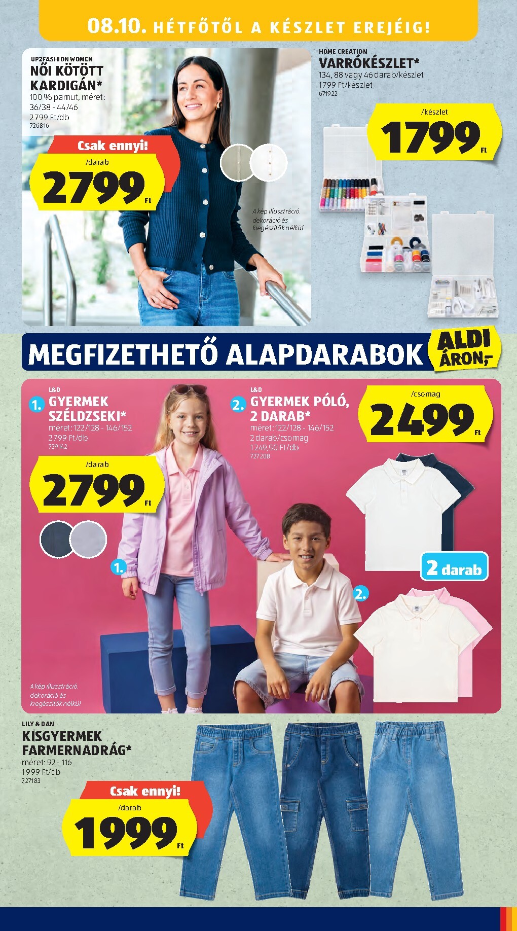aldi - Aldi - Középső sor termékei hirdetmény a következő hétre csütörtöktől 2026.08.06.-tól szerdától 2026.08.12.-ig - page: 11