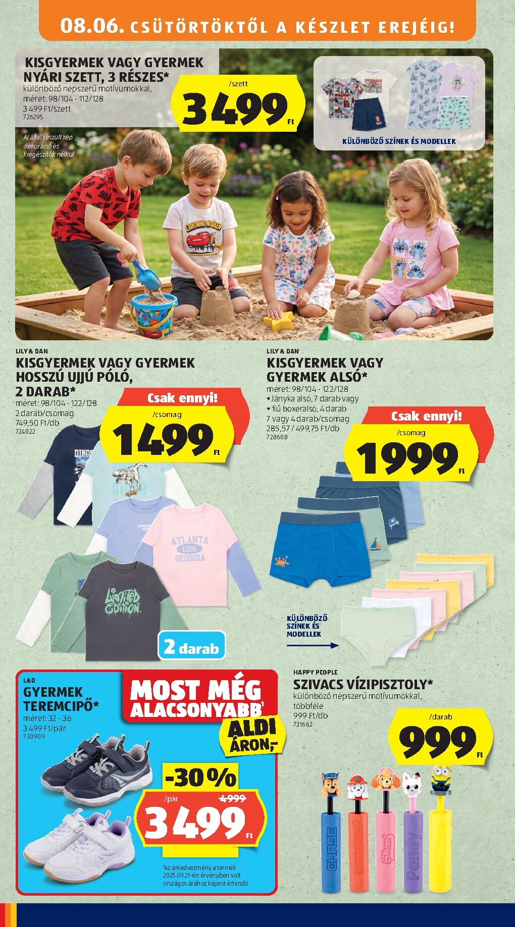 aldi - Aldi - Középső sor termékei hirdetmény a következő hétre csütörtöktől 2026.08.06.-tól szerdától 2026.08.12.-ig - page: 8