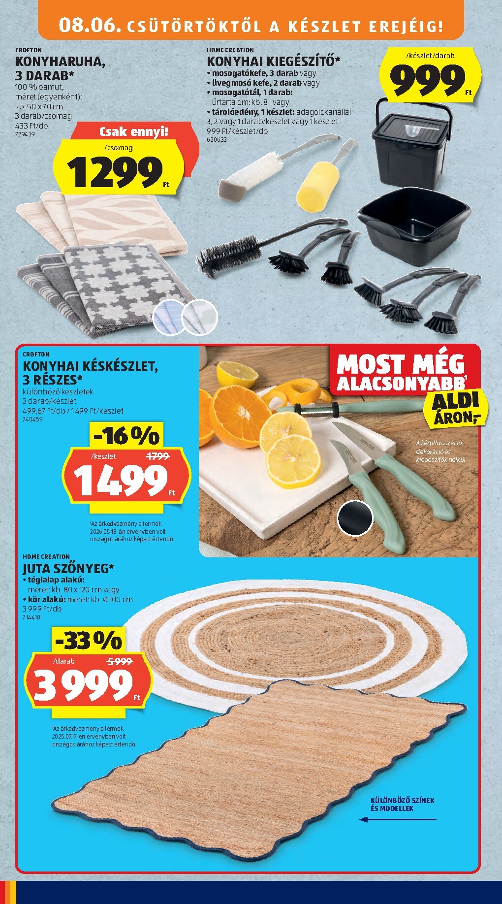 aldi - A jövőbeli Aldi akciós újság csütörtöktől 2026.08.06.-tól vasárnaptól 2026.08.09.-ig érvényes. - page: 34