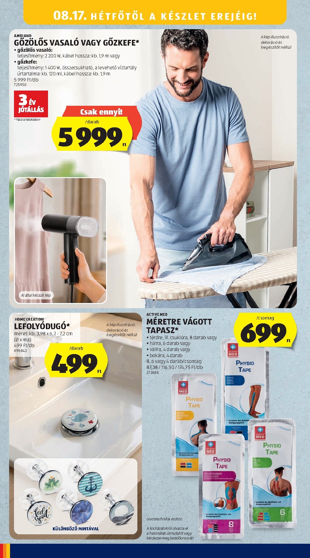 aldi - Aldi - Középső sor termékei hirdetmény a következő hétre csütörtöktől 2026.08.13.-tól szerdától 2026.08.19.-ig - page: 14