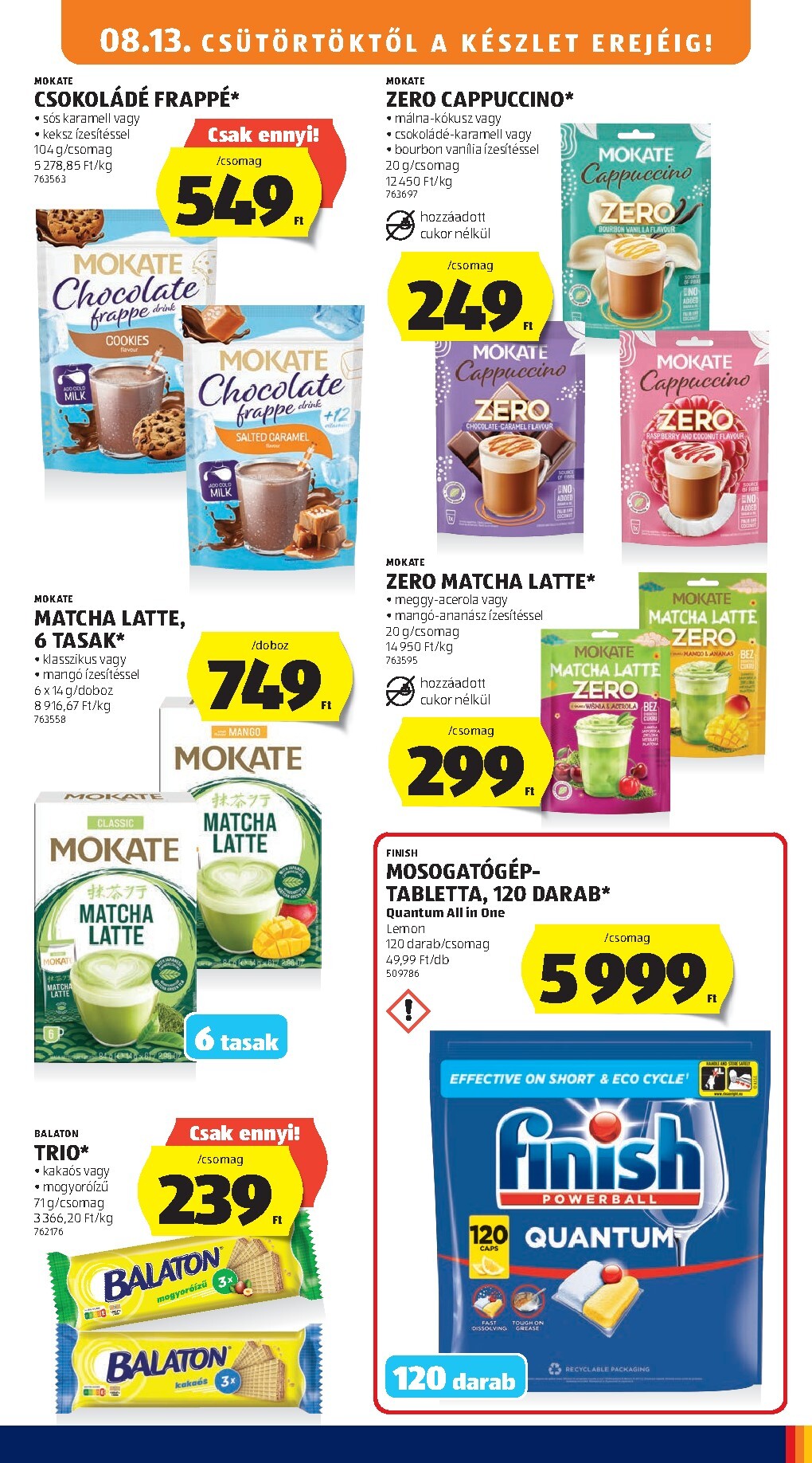 aldi - Aldi hirdetmény a következő hétre csütörtöktől 2026.08.13.-tól szerdától 2026.08.19.-ig - page: 15