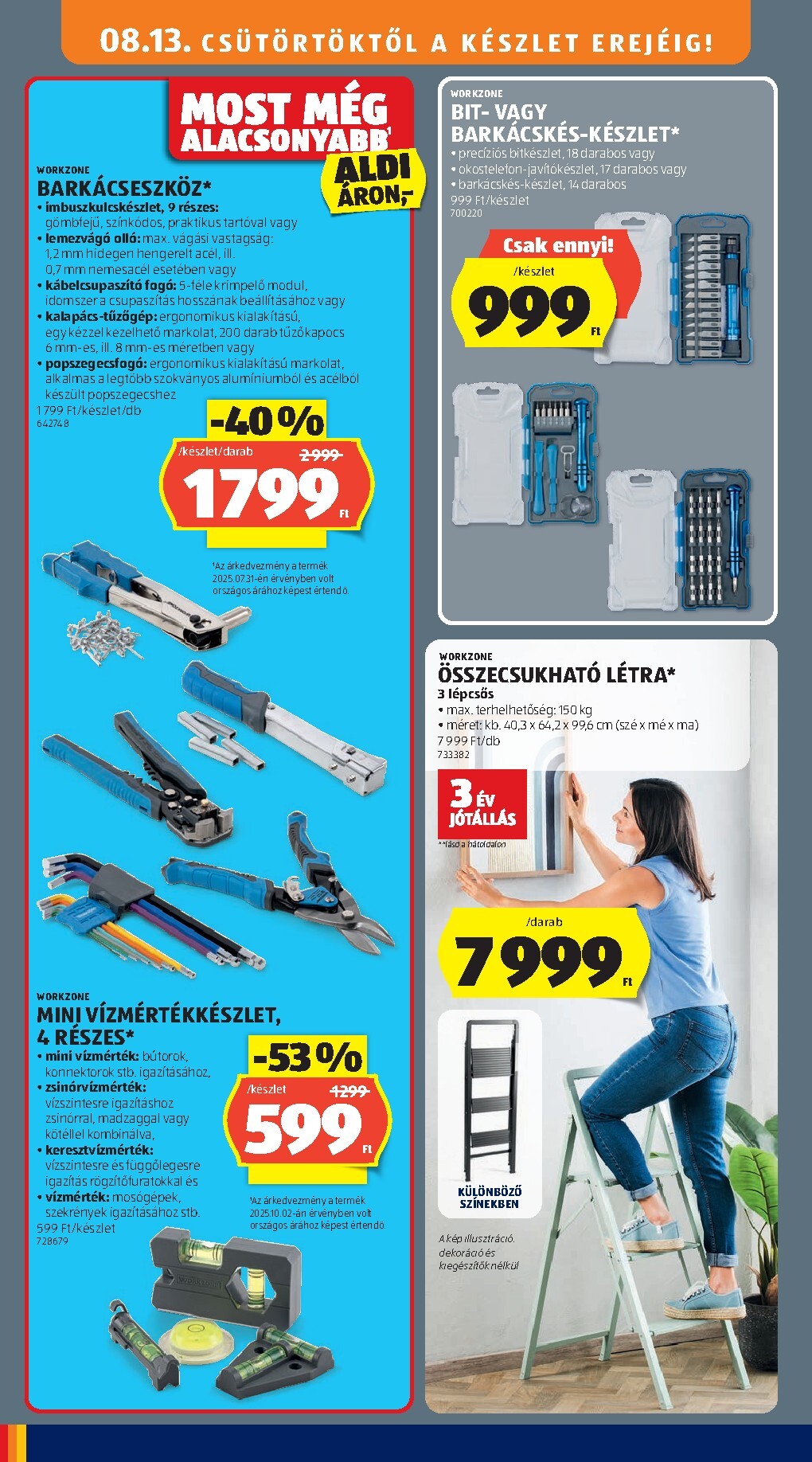 aldi - Aldi hirdetmény a következő hétre csütörtöktől 2026.08.13.-tól szerdától 2026.08.19.-ig - page: 34