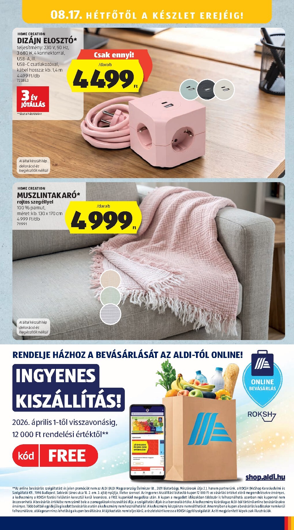 aldi - Aldi hirdetmény a következő hétre csütörtöktől 2026.08.13.-tól szerdától 2026.08.19.-ig - page: 43